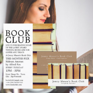 Rij van oude boeken, Adverteren boekenclub Flyer