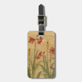 Rij van Red Amaryllis Bagagelabel (Voorkant verticaal)