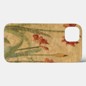 Rij van Red Amaryllis Case-Mate iPhone Case (Achterkant (horizontaal))