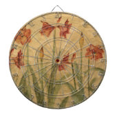 Rij van Red Amaryllis Dartbord (Voorkant)