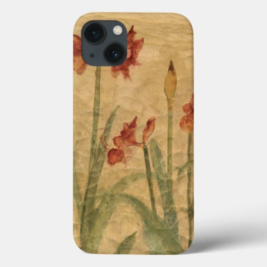Rij van Rode Amaryllis Case-Mate iPhone Case (Achterkant)