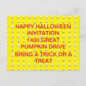 Rij van schedels - Halloween Uitnodiging (Voorkant)