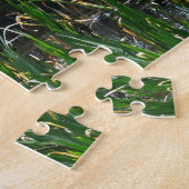 Rij van schildpadden groene natuur foto legpuzzel (Zijkant)