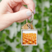 Rij van sinaasappels sleutelhanger (Hand)