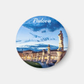 Rij van verlichte beelden in Padova Magneet (Voorkant)