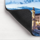 Rij van verlichte beelden in Padova Muismat (Hoek)