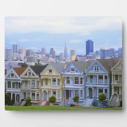 Rij van Victoriaans huizen Fotoplaat (Voorkant)