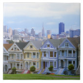 Rij van Victoriaans huizen Tegeltje (Voorkant)