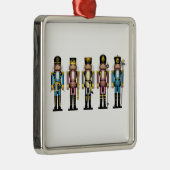 Rij van vijf gekleurde vlagkrakers metalen ornament (Rechts)