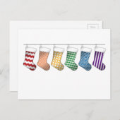 Rij van zes Pride Rainbow-kerststrijkplanken voor  Feestdagenkaart (Voorkant / Achterkant)