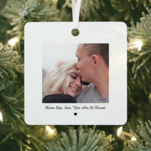 Rij Veilig Minimal Photo Car Ornament