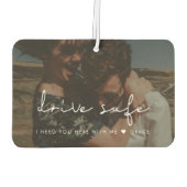 Rij veilig omdat ik van je hou Familie afbeelding Luchtverfrisser (Achterkant)