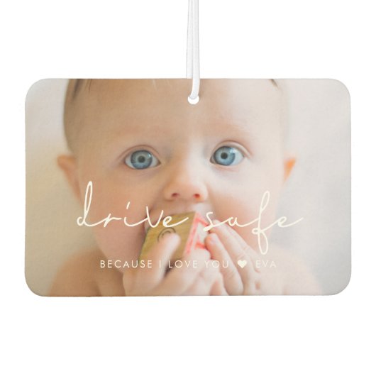 Rij veilig omdat ik van je hou Familie afbeelding Luchtverfrisser (Voorkant)