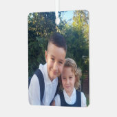 Rij Veilig Papa groene foto auto ornament (Voorkant links)