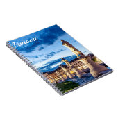 Rij verlichte beelden in Padova Notitieboek (Rechterzijde)
