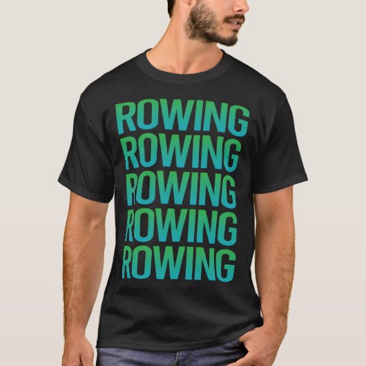 Rij verlooptekst roeien t-shirt (Voorkant)