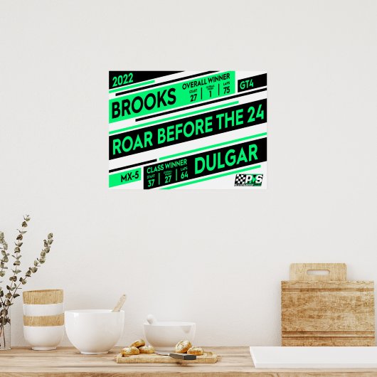 Rij vóór het Poster van 24 winnaars (Keuken)