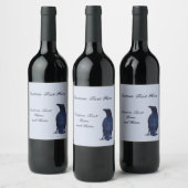 rij wijn etiket (Flessen)