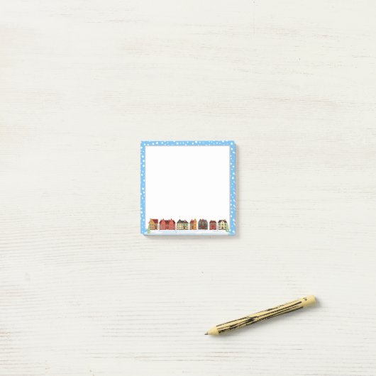 rij winterwoningen post-it® notes (Op bureau)