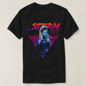 Rij X-Mannen Storm 80's Retro driehoekgradiënt Ta T-shirt (Design voorkant)
