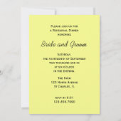 Rij zonnebloemen Tuinbruiloft Kaart (Achterkant)