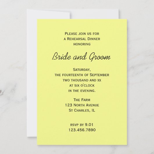 Rij zonnebloemen Tuinbruiloft Kaart (Achterkant)