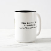 Rijas Services, LLC Coffee Mok (Voorkant rechts)