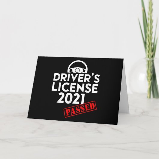 Rijbewijs 2021 voor het eerst voor cadeautjes (Voorkant)
