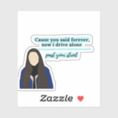 Rijbewijs door Olivia Rodrigo sticker (Vel)