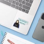 Rijbewijs door Olivia Rodrigo sticker (Laptop met iPhone)