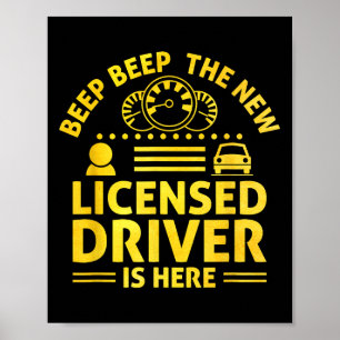 Rijbewijs Ped Nieuwe bestuurder Verklaring Rijscho Poster