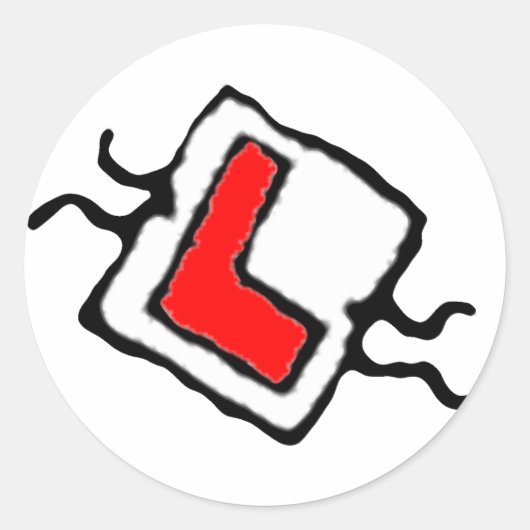 rijbewijs ronde sticker (Voorkant)