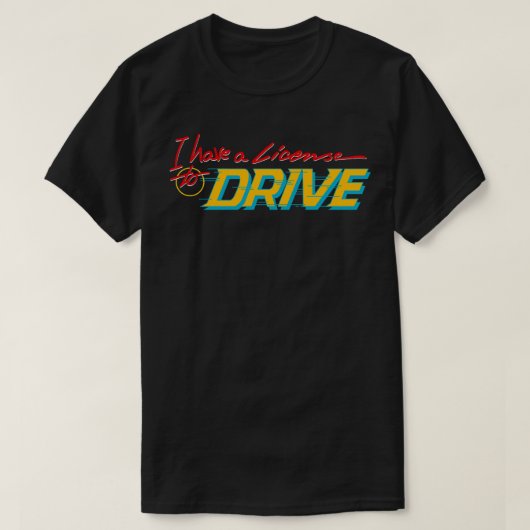 Rijbewijs T-shirt (Design voorkant)