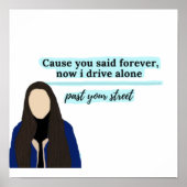 rijbewijs van olivia rodrigo poster (Voorkant)