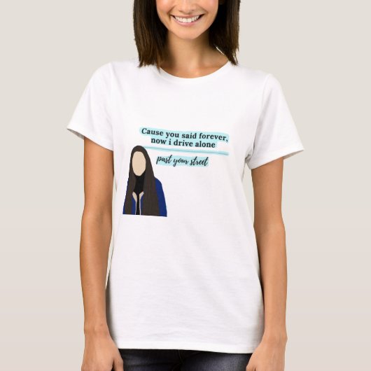 rijbewijs van olivia rodrigo t-shirt (Voorkant)
