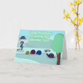 Rijbewijs - Wenskaart Kaart (Gele Bloem)