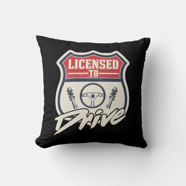 Rijbewijsexamen geslaagd voor nieuwe driver kussen (Voorkant)