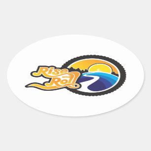 rijcyclus ovale sticker
