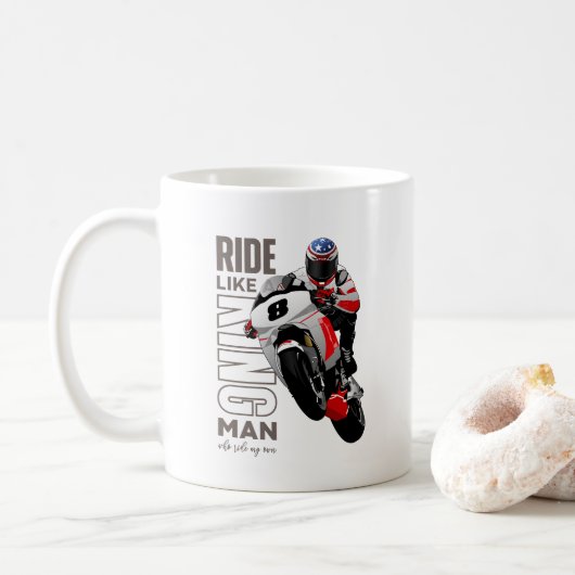 Rijd als een Koning | 11# Klassieke Mok (Met donut)