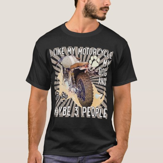 Rijd als een krijger: Biker's Hamlet T-shirt (Voorkant)