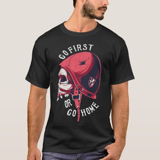 Rijd als een krijger: Biker's Hamlet T-shirt (Voorkant)