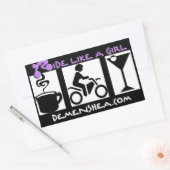 Rijd als een meisje Stickers (Envelop)