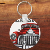 rijd de classic-convertte auto 2 sleutelhanger (Voorkant)