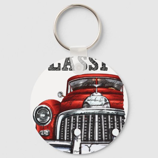rijd de classic-convertte auto 2 sleutelhanger (Voorkant)