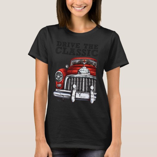 rijd de classic-convertte auto 2 t-shirt (Voorkant)