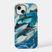Rijd de golf mee iPhone 15 case (Achterkant)