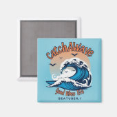 Rijd de golven magneet (Voorkant / Achterkant)