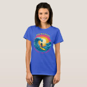 Rijd de golven, omarm de reis t-shirt (Voorkant volledig)