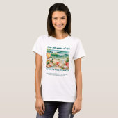 Rijd de golven van het leven t-shirt (Voorkant volledig)
