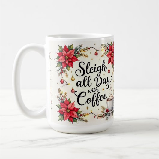 Rijd de hele dag met koffie koffiemok (Links)